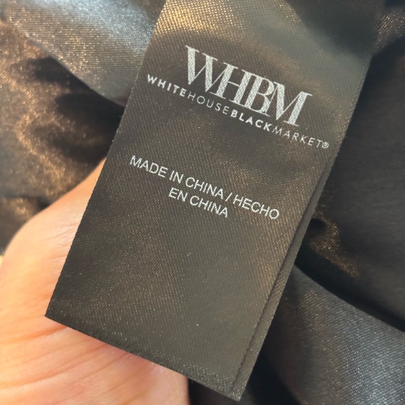 White House Black Market Black Floral Lace Pencil Skirt - Picture 4 of 8